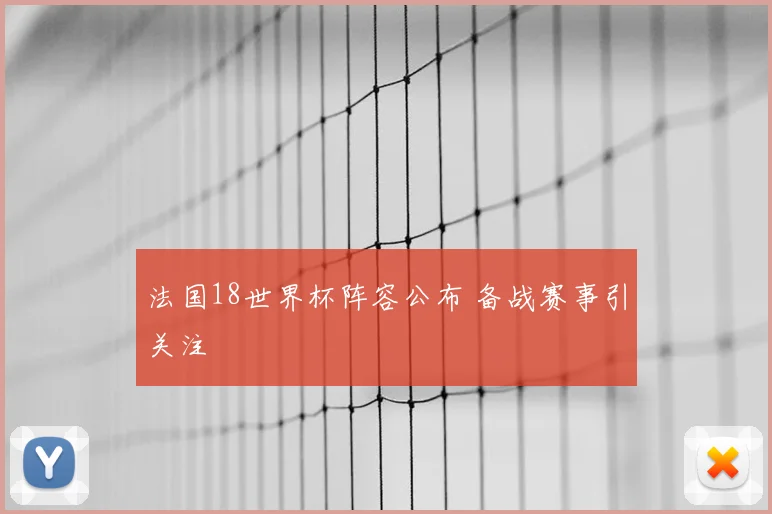 法国18世界杯阵容公布 备战赛事引关注